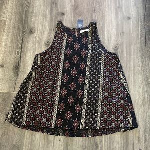 ❤️Hollister sleeveless top blue and red size Medium